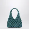Hibourama Aquamarine Vannifique Small Bag With Crystals In Light Blue
