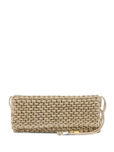 Hibourama Aurora Crystal-embellished Shoulder Bag In Gold