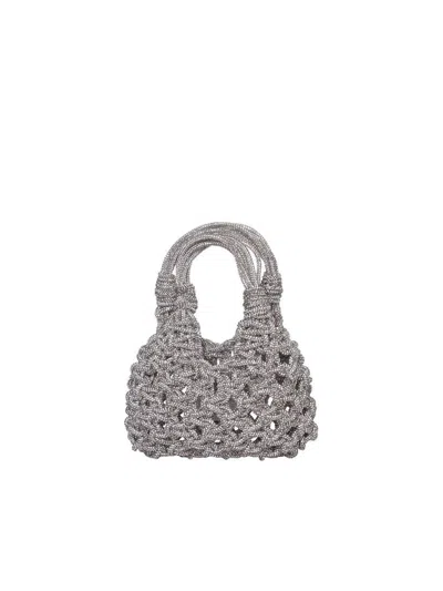 Hibourama Vannifique Mini Crystal Bag In Grey