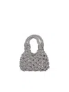 Hibourama Vannifique Mini Crystal Bag In Grey