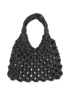 Hibourama Vannifique Beaded Knotted Tote Bag In Multi