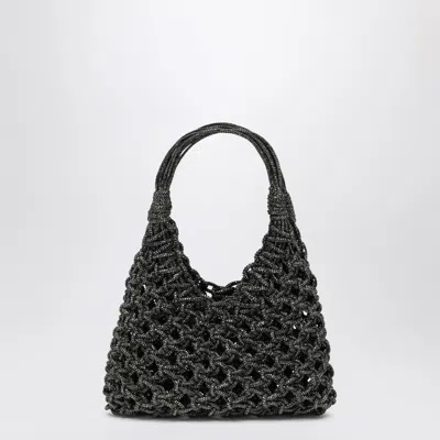 HIBOURAMA HIBOURAMA BLACK VANNIFIQUE SMALL BAG WITH CRYSTALS