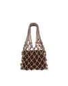 Hibourama Light Topaz Velvet Mesh Bag