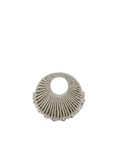 Hibourama Jaya Mini Crystal Jewel Bag In Gray