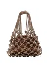 Hibourama Carrie Crystal-embellishment Tote Bag In Brown