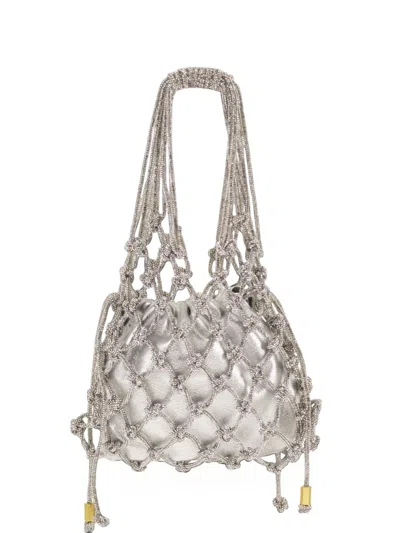Hibourama Carrie Crystal-embellished Tote Bag In Gray
