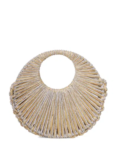 Hibourama Crystal Tote Bag In Neutral