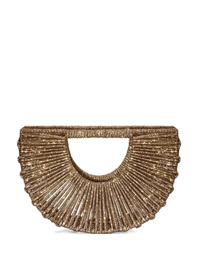 Hibourama Demetra Embellished Tote Bag In Gold