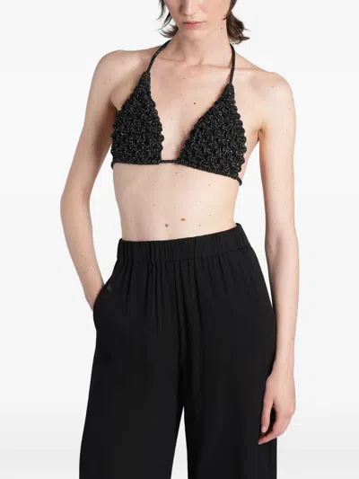 Hibourama Diamond Crystal-embellished Top In Multi
