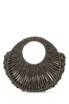 Hibourama Embellished Fabric Mini Jaya Handbag In Gray