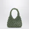 Hibourama Green Vannifique Small Bag With Crystals In Metal