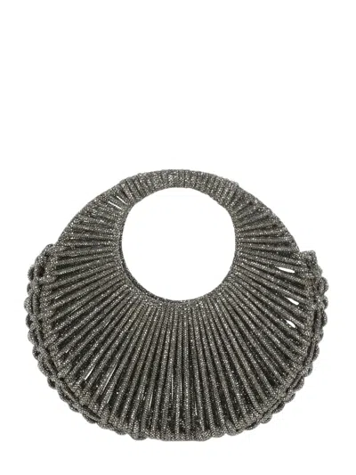 Hibourama Jaya Crystal-embellished Woven Tote Bag In Brown