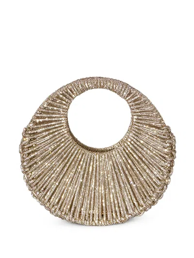 Hibourama Jaya Crystal-embellished Woven Tote Bag In Neutral