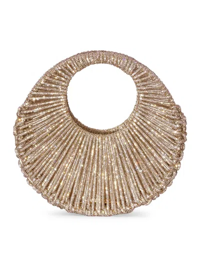 Hibourama Jaya Crystal-studded Jewel Bag In Silver