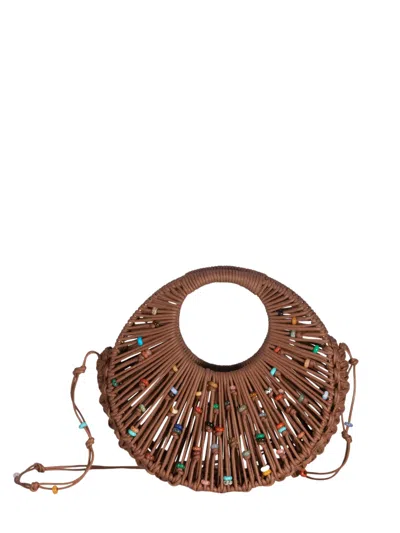 Hibourama Jaya Desert Stone Bag In Brown
