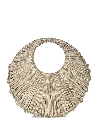 Hibourama Jaya Embellished Tote Bag In Orange