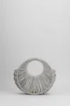 Hibourama Jaya Silver Jewelry Bag With Crystals In Silver