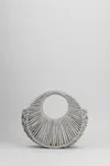 Hibourama Jaya Silver Jewelry Bag With Crystals In Gray