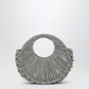 Hibourama Jaya Silver Jewelry Bag With Crystals