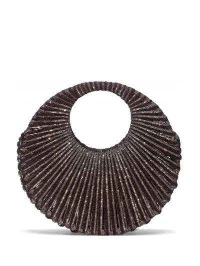 Hibourama Medium Jaya Crystal Tote Bag In Brown