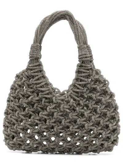 Hibourama Mini Elegant Shoulder Bag In Gray