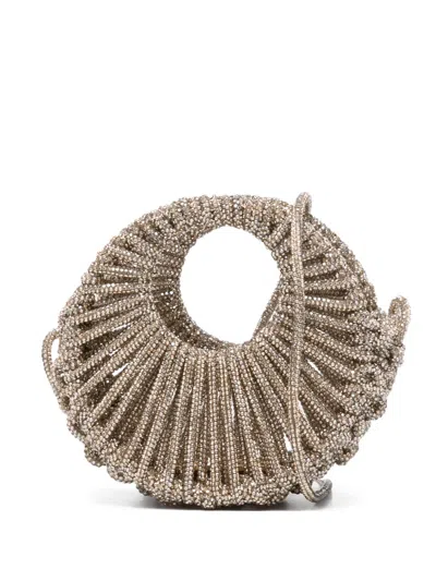 Hibourama Mini Jaya Crossbody Bag In Gold