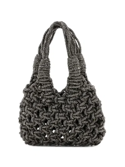 Hibourama Mini Vannifique Crystal-embellished Tote Bag In Pink