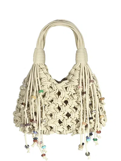 Hibourama Mini Vannifique Desert Stone Stone-embellished Tote Bag In Green