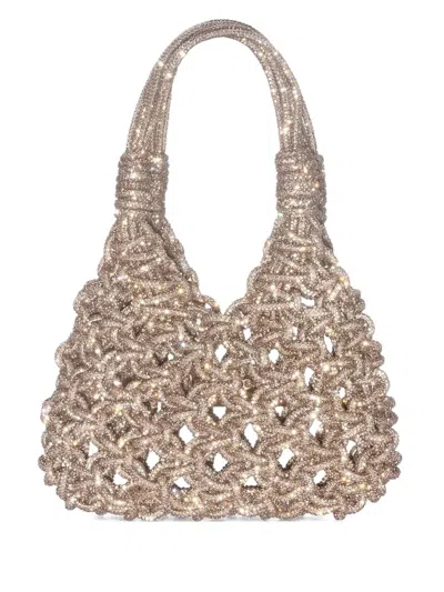 Hibourama Mini Vannifique Embellished Tote Bag In Neutral