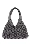 Hibourama Black Vannifique Small Bag With Crystals In Black