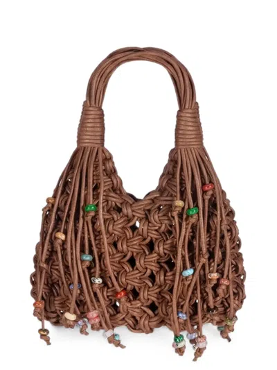 Hibourama Mini Vannifique Tote Bag In Brown