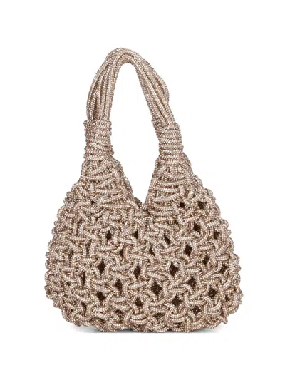 Hibourama Mini Vannifique Woven Backpack In Brown