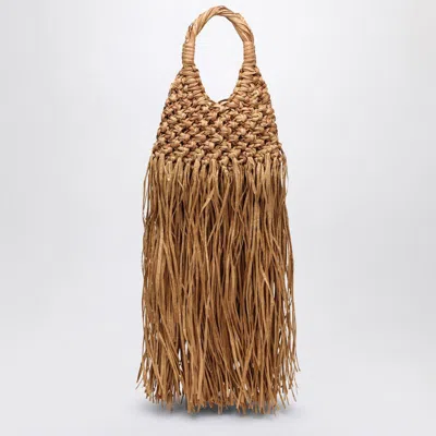 HIBOURAMA HIBOURAMA NATURAL FRINGED VANNIFIQUE BAG