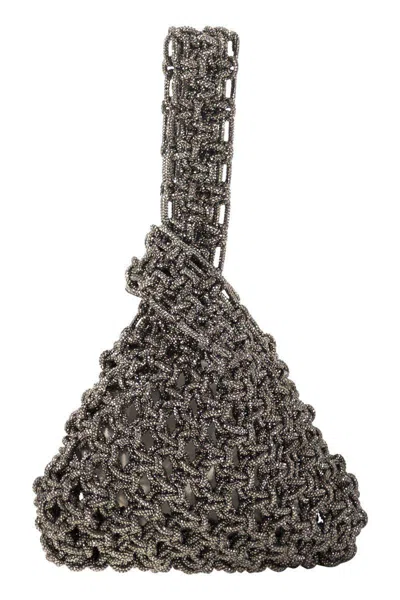 Hibourama Niky - Jewel Bag With Knot In Gray