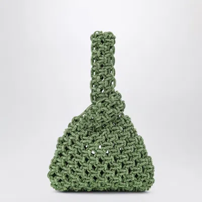 Hibourama Niky Apple Green Jewel Bag With Crystals