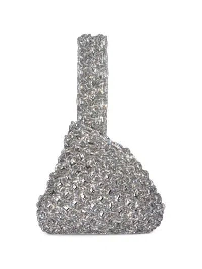 Hibourama Niky Crystal-embellished Tote Bag In Gold