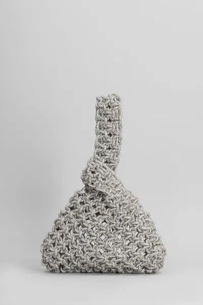 Hibourama Niky Hand Bag In Silver Resin