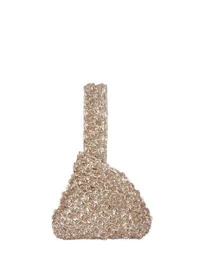 Hibourama Niky Handbag In Gold