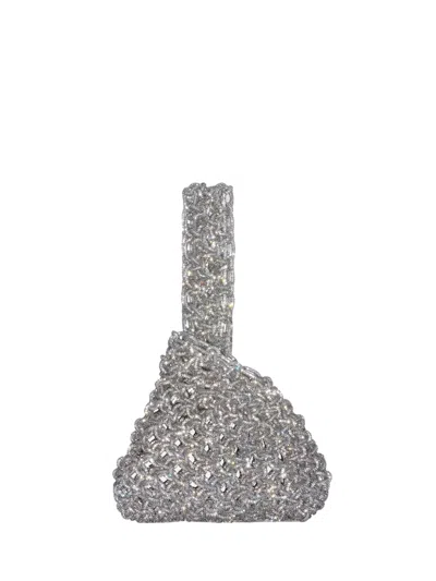 Hibourama Niky Handbag In Silver