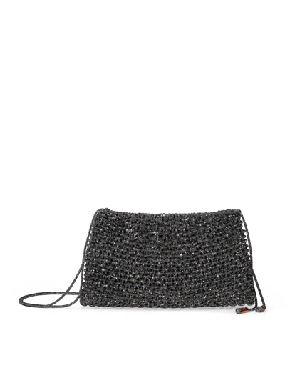Hibourama Penelope Crystal-embellished Tote Bag In Purple
