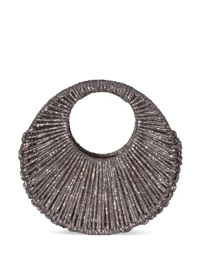 Hibourama Resin Handle Tote Bag In Gray