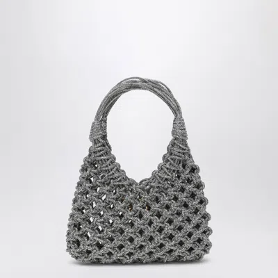 HIBOURAMA HIBOURAMA SILVER VANNIFIQUE SMALL BAG WITH CRYSTALS