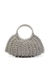 HIBOURAMA SILVER WOVEN 'MARY' TOTE BAG