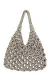 Hibourama Vannifique - Crystal-studded Jewel Bag In Silver