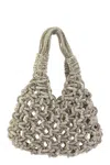 Hibourama Vannifique - Crystal-studded Jewel Bag In Silver
