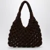 Hibourama Vannifique Big Bag In Khaki Velvet In Brown