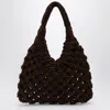 Hibourama Vannifique Big Bag In Khaki Velvet In Brown