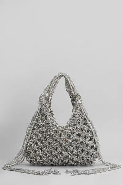 Hibourama Vannifique Fringe Hand Bag In Silver Resin