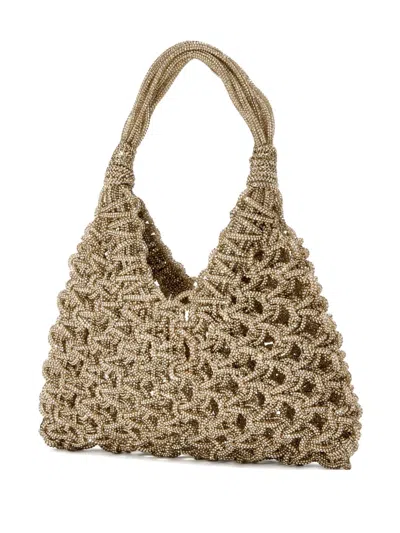 Hibourama Vannifique Knotted Tote Bag In Gold
