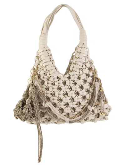 Hibourama Vannifique - Leather Jewel Bag In Neutral